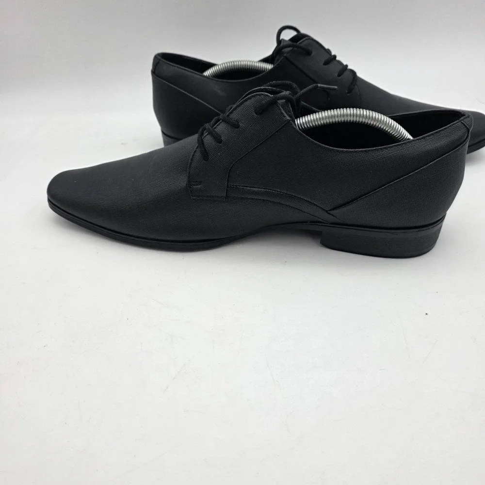 Calvin Klein Cmbenton 2-R Oxford Dress Shoes Black Men`s Size US 12 EUR 4617